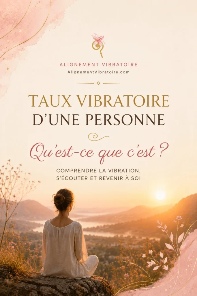 Le Taux Vibratoire d'une personne